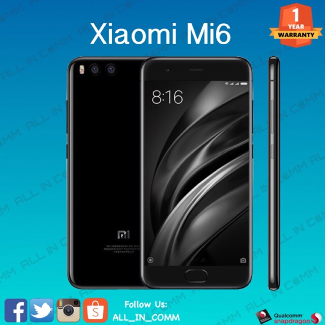 Xiaomi Mi6 ( Mi Malaysia Warranty )  Shopee Malaysia