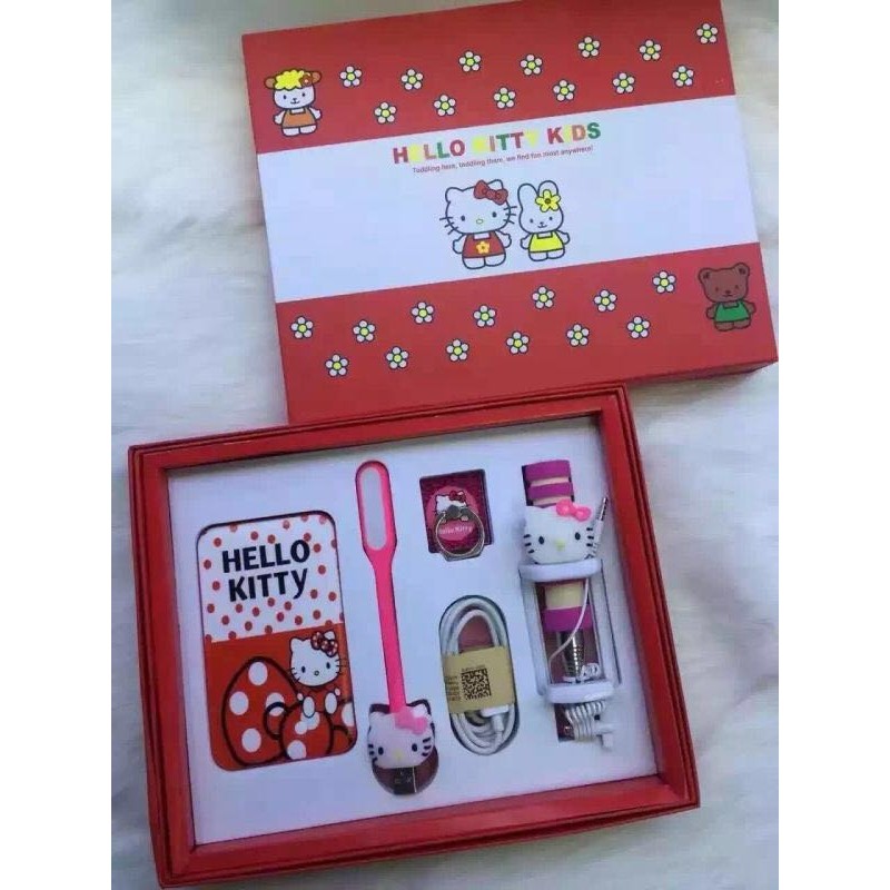 Premium Hello Kitty & Doraemon Gift Box Set Powerbank