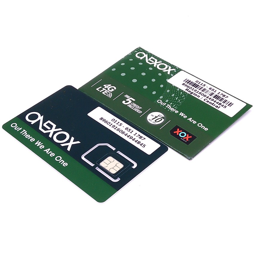 One Xox Prepaid Simcard New Numbe Topup Rm10 Free 28 Month