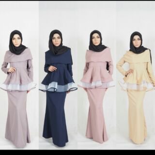  BAJU  RAYA  2019 BAJU  RAYA  PEPLUM KURUNG MODEN BRIDESMAID 