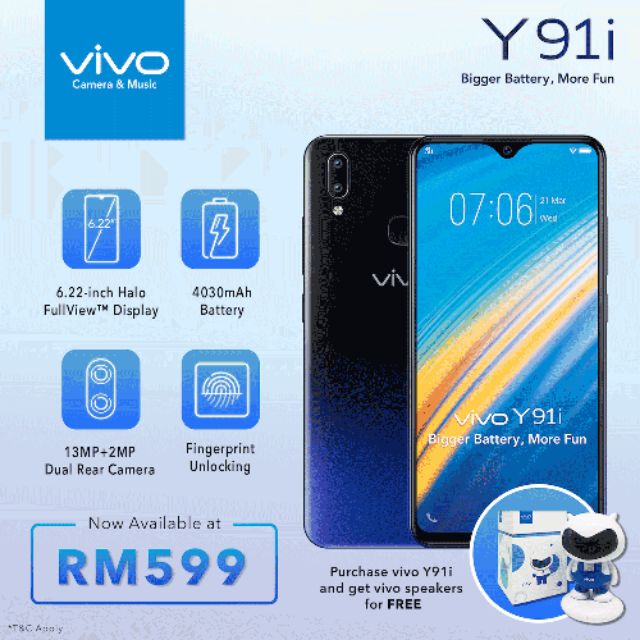 vivo y91i Price in Malaysia & Specs | TechNave