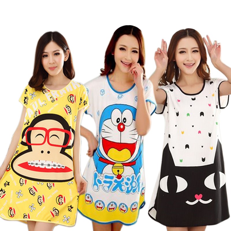  LocalReadyStock Baju  Tidur  Nipis  women clothing long 