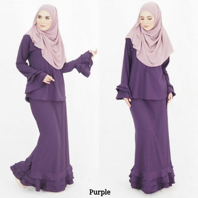 S 10XL BAJU KURUNG MODEN RAYA casual plussize muslimah 