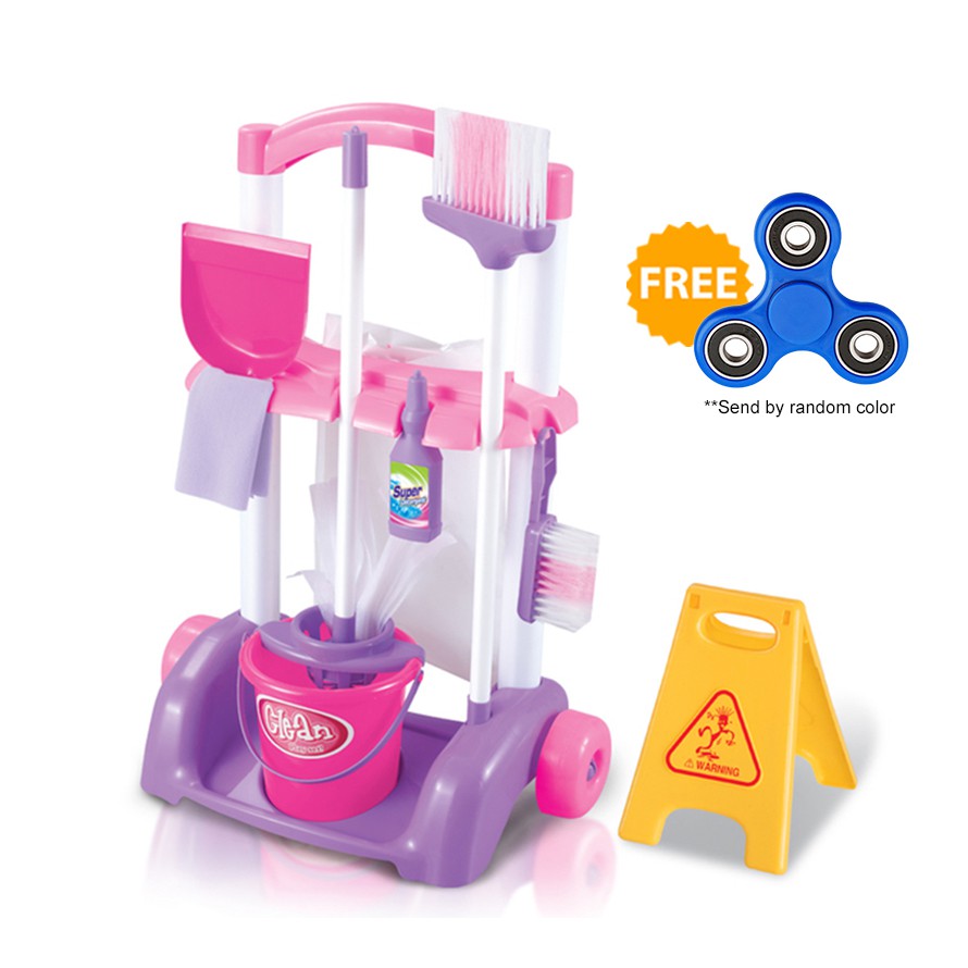 Little Helper Toys Playset Cleaner Cleaning Cart Pretend Play Toy Kids ...